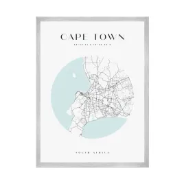 plakat-mapa-miasta-cape-town-kolo-21x297-srebrna
