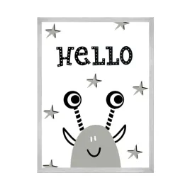 plakat-dzieciece-hello-21x297-cm-ramka-srebrna