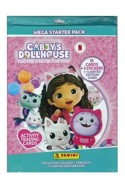 Karty PANINI Gabby's Dollhouse Zestaw Startowy 15 Kart Kolekcjonerskich