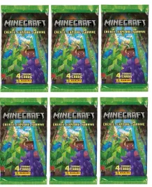 panini-minecraft-create-explore-zestaw-6-saszetek-24-kart-kolekcjonerskich