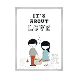 plakat-dzieciece-it-s-about-love-21x297-srebrna