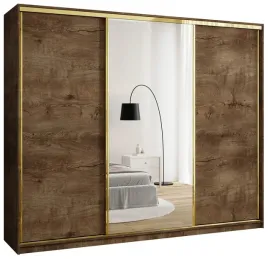 szafa-przesuwna-z-lustrem-250-cm-gold-new-trzydrzwiowa-szafa-z-szufladami