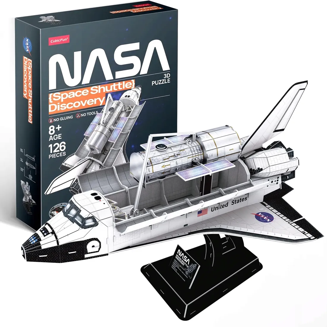 puzzle-3d-cubic-fun-nasa-space-shuttle-discovery-126-elementy-ds1057-stan-nowy