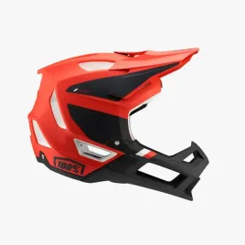 mtb-kask-rowerowy-100-procent-trajecta-xl-czerwony-fluo-czarny-bezpieczenst