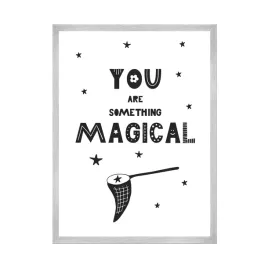 plakat-dzieciece-you-are-something-magical-21x297-cm-ramka-srebrna