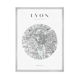 plakat-mapa-miasta-francja-lyon-kolo-21x297-cm-ramka-srebrna