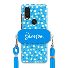 etui-do-motorola-one-vision-case-kwiaty-trendy-uchwyt-sznurek-niebieski
