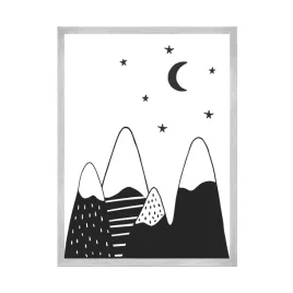 plakat-dzieciece-gory-ksiezyc-21x297-rama-srebrna