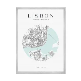 plakat-mapa-miasta-portugalia-lisbona-kolo-21x297-cm-ramka-srebrna