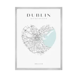 plakat-mapa-miasta-dublin-serce-21x297-cm-ramka-srebrna