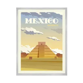 plakat-panstwa-meksyk-ameryka-mexico-21x297-cm-ramka-srebrna