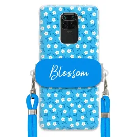 etui-do-xiaomi-redmi-note-9-case-kwiaty-trendy-uchwyt-sznurek-niebieski