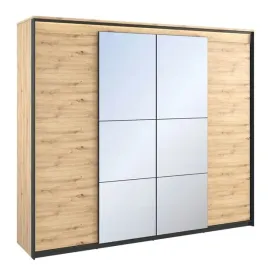 szafa-czterodrzwiowa-uchylna-loft-250-cm-dab-arisan-czarny