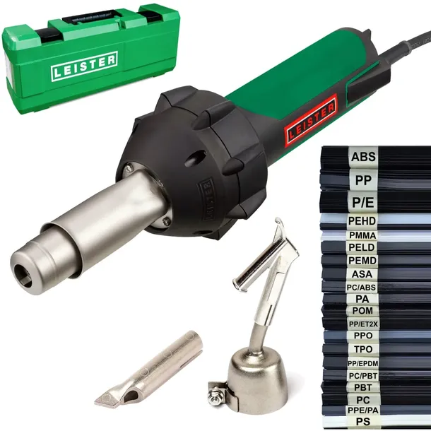 PROFESJONALNA SPAWARKA do PLASTIKU 1600W Leister TRIAC ST 141.227 + SPOIWO
