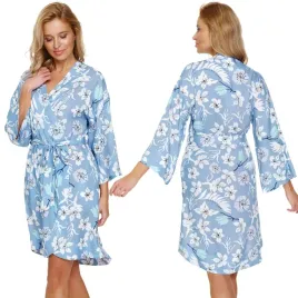 doctor-nap-sww-7251-santorini-wiskoza-kwiaty-wiazany-niebieski-s-szlafrok
