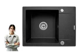 zlewozmywak-granitowy-pyramis-korfu-62x46-1b1d-czarny