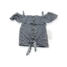 bluzka-hiszpanka-dziewczeca-knit-works-6-lat-paski-granatowe