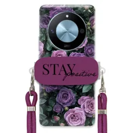 etui-do-honor-magic-6-lite-sliwkowy-sznurek-crossbody-uchwyt-purple-roses