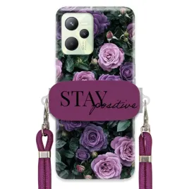 etui-do-realme-c35-sliwkowy-sznurek-crossbody-uchwyt-urokliwe-purple-roses