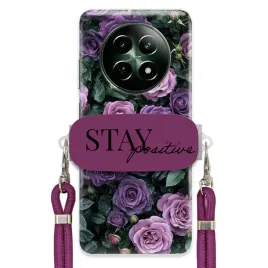 etui-do-realme-12-5g-sliwkowy-sznurek-crossbody-uchwyt-girly-purple-roses