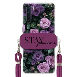 etui-do-oppo-a91-sliwkowy-sznurek-crossbody-uchwyt-urokliwe-purple-roses