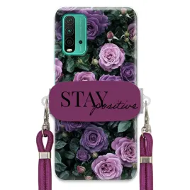 etui-do-xiaomi-redmi-9t-sliwkowy-sznurek-uchwyt-kobiece-cute-purple-roses