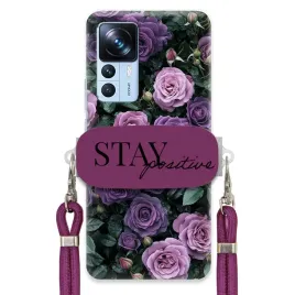 etui-do-xiaomi-12t-sliwkowy-sznurek-crossbody-uchwyt-urokliwe-purple-roses