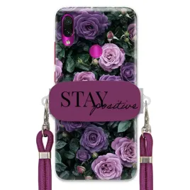 etui-do-xiaomi-redmi-note-7-sliwkowy-sznurek-crossbody-uchwyt-purple-roses
