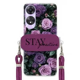 etui-do-oppo-a78-5g-sliwkowy-sznurek-crossbody-uchwyt-kobiece-purple-roses