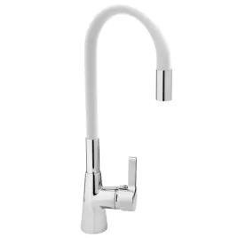 bateria-kuchenna-stojaca-elastyczna-wylewka-fala-flexible-bialy