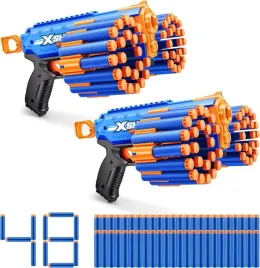 pistolet-x-shot-insanity-zestaw-2x-manic-dla-dwoch-4-magazynki-strzalki-30m