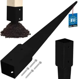podstawa-slupa-wbijana-do-ziemi-kotwa-czarny-71x71x750-pergola-altana-stal