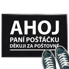 wycieraczka-wejsciowa-40x60-czarna-napis-ahoj-postaku-diky-za-postovne-wz