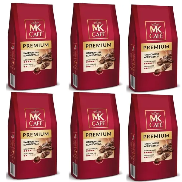Kawa ziarnista MK Cafe Premium kawa mieszana arabica robusta zestaw kaw 6kg