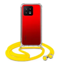 etui-do-xiaomi-13-antishock-pancerne-przezroczyste-sznurek-zolty-crossbody