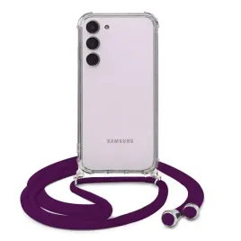 etui-do-samsung-s24-plus-antishock-przezroczyste-sznurek-sliwkowy-crossbody