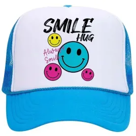 czapka-z-daszkiem-trucker-niebieska-na-lato-youth-girly-vibe-smile-hug-cute