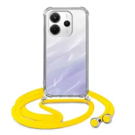 etui-do-xiaomi-redmi-note-14-4g-antishock-bezbarwne-sznurek-zolty-crossbody