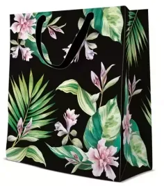 torebka-prezentowa-egzotyczne-kwiaty-duza