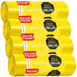 worki-na-smieci-40szt-do-segregacji-plastiku-metalu-120l-zolte-paclan