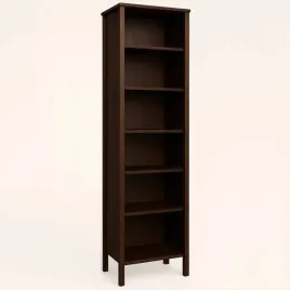regal-slupek-z-drewna-litego-52-cm-waski-6-polek-w-kolorze-orzech-prestige