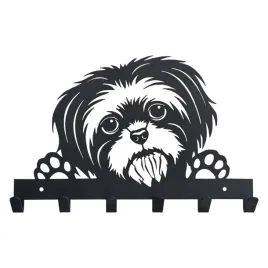 wieszak-na-klucze-smycz-shih-tzu-wieszak-na-ubrania-wieszak-na-sciane