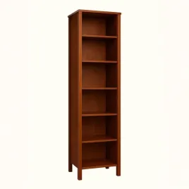 regal-slupek-z-drewna-litego-52-cm-waski-6-polek-w-kolorze-kasztan-prestige
