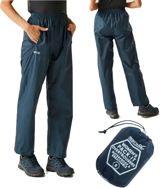 Damskie trekkingowe spodnie przeciwdeszczowe Regatta RWW158R 20I L