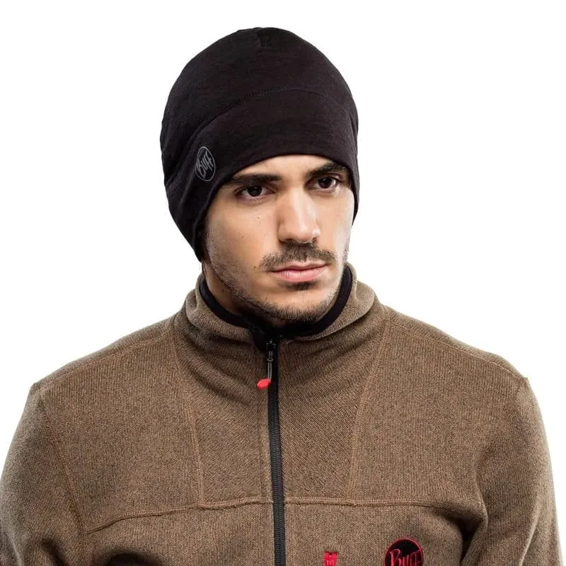 czapka-welniana-buff-lightweight-merino-wool-hat-solid-black-stan-nowy