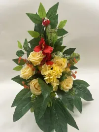 kompozycja-kwiaty-na-grob-cmentarz-bukiet-do-wazonu-sztuczne-kwiaty