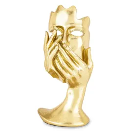 figura-figurka-maska-artystyczna-zasloniete-usta-zlota-nowoczesna-ozdoba
