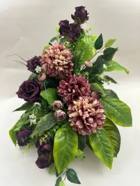 kompozycja-kwiaty-na-grob-cmentarz-bukiet-doniczka-sztuczne-kwiaty