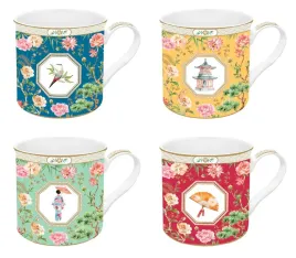 4x-kubki-duze-300ml-minimalizm-motyw-kwiatow-letni-wzor-ptaki-pastelowe