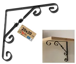 ozdobny-wspornik-pod-polke-metalowy-loft-czarny-kuty-do-polki-20x20-cm